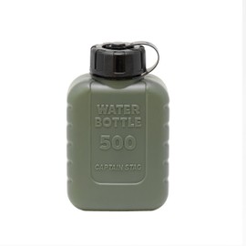 Captain Stag UE-2042 Lagoon Water Bottle, Poly Tank, Water Bottle, 16.9 fl oz (500 ml), Graduated Olive, Made in Japan
