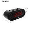 Sharp Digital Alarm with AccuSet - Automatic Smart Clock, Never