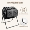 Werph Compost Bin Outdoor Composter, Fast Assembly 43 Gallon Dual