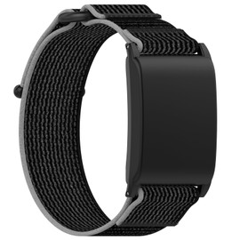 MOTONG Compatible with WHOOP 4.0 Replacement Band - Repalcement Nylon Wrist Strap Band Compatible with WHOOP 4.0(Black + Grey)