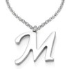 COOLSTEELANDBEYOND Name Initial Alphabet Letter A to Z Pendant Stainless