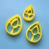 Set of 3 Tear Drop Donut Polymer Clay Cutters
