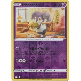 Indeedee - 127/264 - Common - Reverse Holo - Sword & Shield - Fusion Strike