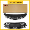 JHRISE Front Bumper Upper and Lower Honeycomb Mesh Grille For