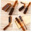 Outanaya 2Pcs Portable Folding Boar Bristle Travel Comb Set Convenient