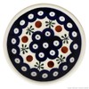 Small Original Bunzlauer Ceramic Plate (Saucer) Diameter 11.6 cm Decor
