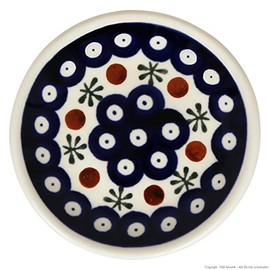Small Original Bunzlauer Ceramic Plate (Saucer) Diameter 11.6 cm Decor 41
