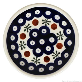 Small Original Bunzlauer Ceramic Plate (Saucer) Diameter 11.6 cm Decor 41