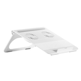 LABRIMP Laptop Stand with Height and Dual Cooling Fans Multipurpose Notebook Holder for Enhanced Stability and Ergonomics Compatible with All Laptops