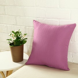 Coliang 2019 Candy Solid Color Throw Pillow Case Fashion Cushion Sofa Bed Office Spandex Supersoft Back Cushion Two Sides Pillow Cover 16x16 Inch (40x40CM) - Lavender Purple