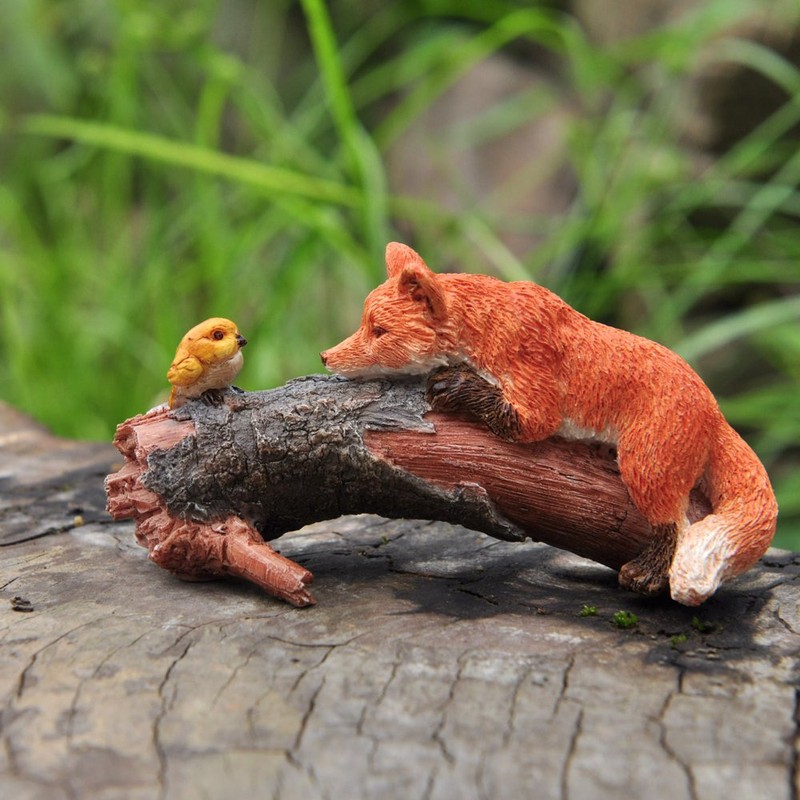Top Collection Miniature Fairy Garden and Terrarium Playful Red Fox