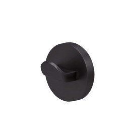 Tiger Noon Large Screw-On Hook, Stainless Steel Towel Hook, Colour: Black, W x H x D: 4.9 x 4.9 x 3.2 cm