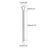 sourcing map Split Cotter Pin, 4mm x 80mm Stainless Steel