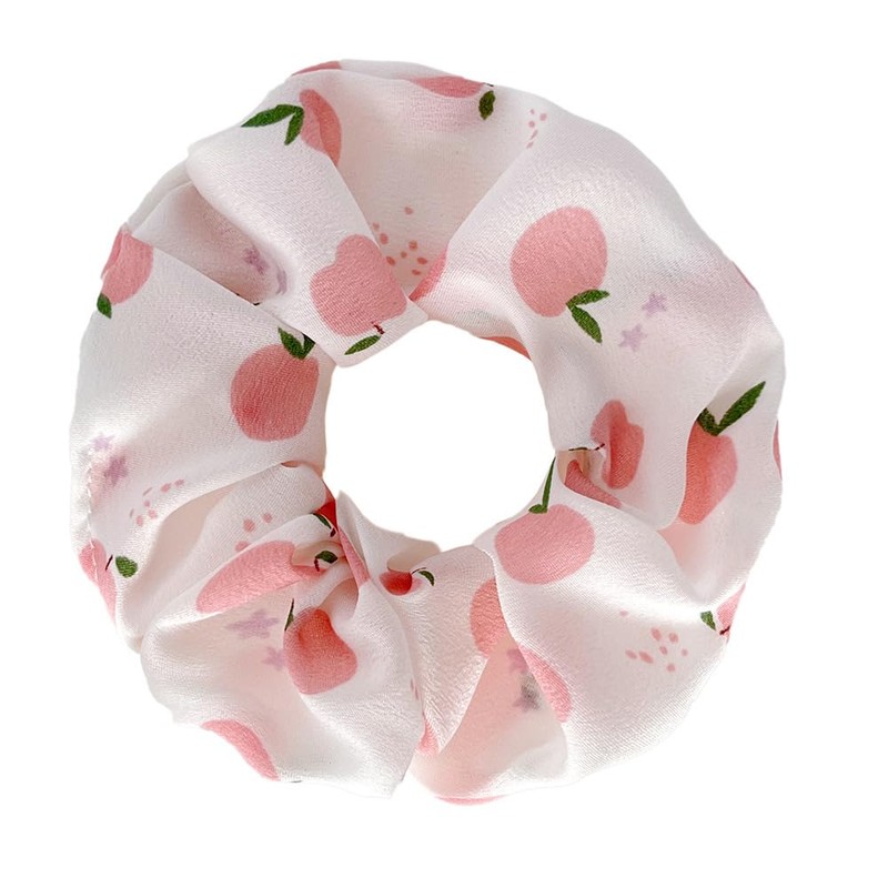 Flower Fruits Scrunchies for Hair Yellow Elastic Hair Bands Ties,