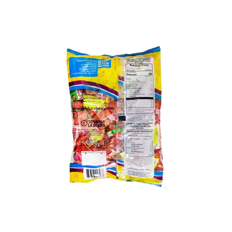 BENY LOCOCHAS MIX FLAVORS HARD CANDY 1LB .098 OZ 60