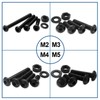NINDEJIN 1060pcs 12.9 Grade Carbon Steel M2 M3 M4 M5
