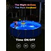 MOFOYEAH Solar Pool Lights, Solar Powered Submersible LED Lights with