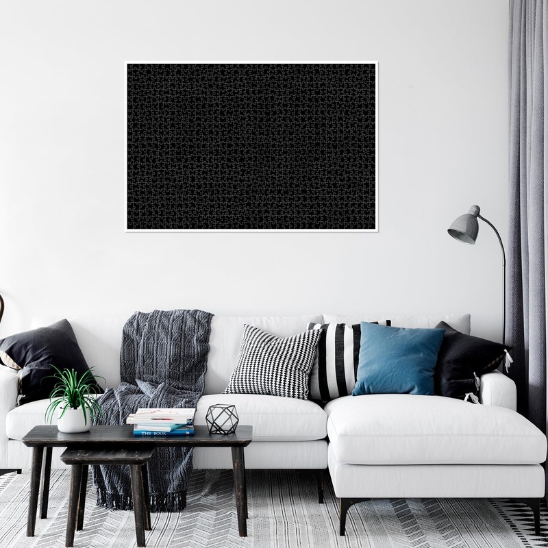 1000-Piece Solid Black Adult Jigsaw Puzzles