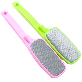 Magic Lint Brush, Fabric and Clothes Cleaner, Also Pet Hair, Dust Remover, with Pop-up Multi-Directional Swivel Head 2Pcs (Random Color)