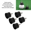 5 PCS Golf Ball Suction Cup Silicone Zinc Alloy Golf