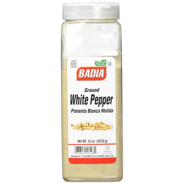Badia Spices inc Spice, White Pepper Ground, 16-Ounce