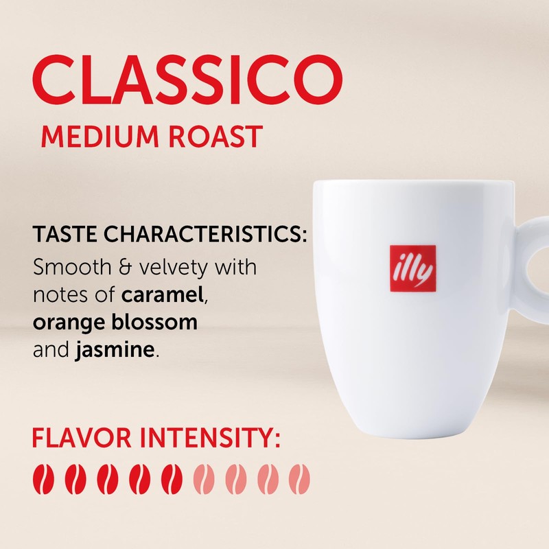 illy Coffee K Cup, Pods for Keurig Machines, Classico Medium