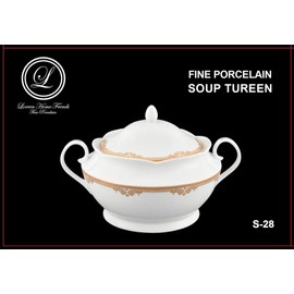 Lorren Home Trends Porcelain Souptureen w/Lid Catherine