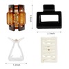 TEBIEKOY 4Pcs Hair Claw Clips 2" Small Hair Clips for