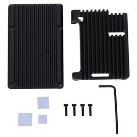 3 Model 2b/3b+ Aluminum Case RPI 3 Metal Shell Black Box for RPI