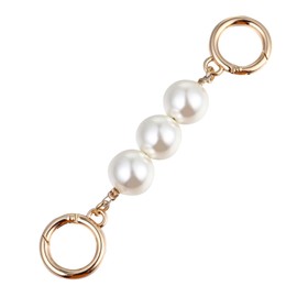 VALICLUD Elegant Pearl Bag Chain Decorative Accessory Girls Handbags Clutches Crossbody Bags Pearl Bead Hanging Chain Detachable Strap Evening Parties Weddings