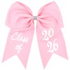 Class of 2026 Graduation Bow - Pink Sparkling Graduation Cap