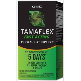 GNC TamaFlex Fast Acting, 60 Vegetarian Capsules, Joint Support￼