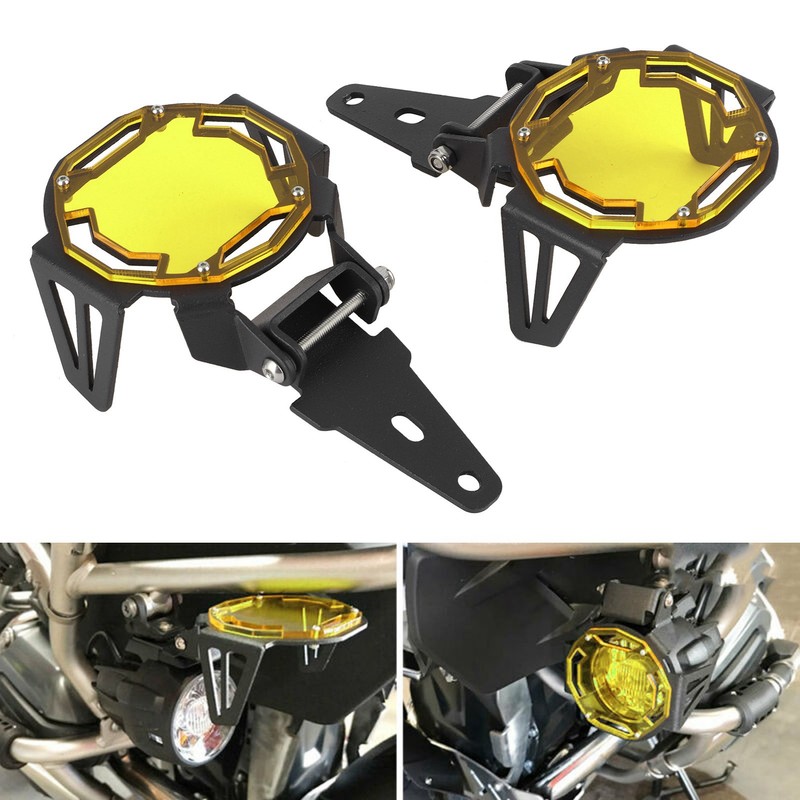Motocycle Fog Light Guard Protective Cover LED Lamp Protector Fit