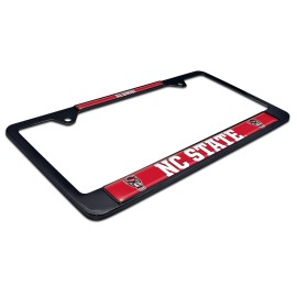 North Carolina NC State Wolfpack Alumni black metal license plate frame