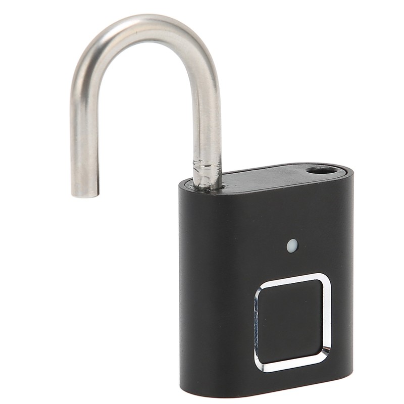 Fingerprint Padlock Biometric Smart Security Digital Lock Water Resistant USB