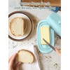 Yedio Ceramic Butter Dish with Lid for Countertop Refrigerator, 8