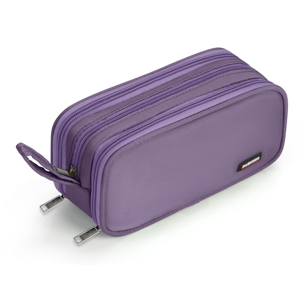 Large Pencil Case 3 Compartments Pencil Pouch Durable Pencil Case