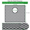 Brovy Black Silicone Sink Mats,18.6''x 15.6'' Kitchen Sink Mats for