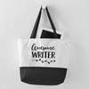 CafePress Writer Gift Author Canvas Tote Top Zipper Closure