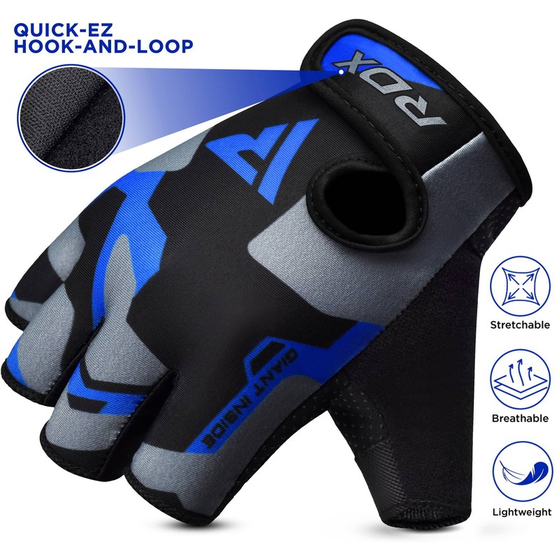 RDX Gym Weight Lifting Gloves Workout Fitness Bodybuilding Breathable Powerlifting