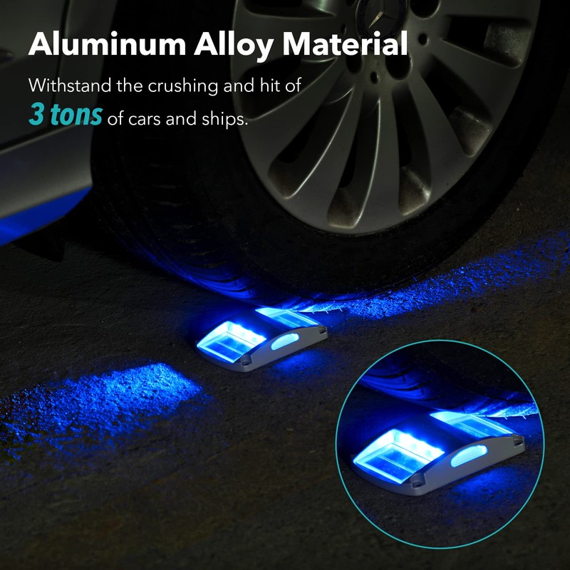 AGPTEK Solar Driveway Lights 12 Pack, Outdoor Deck Dock Marine