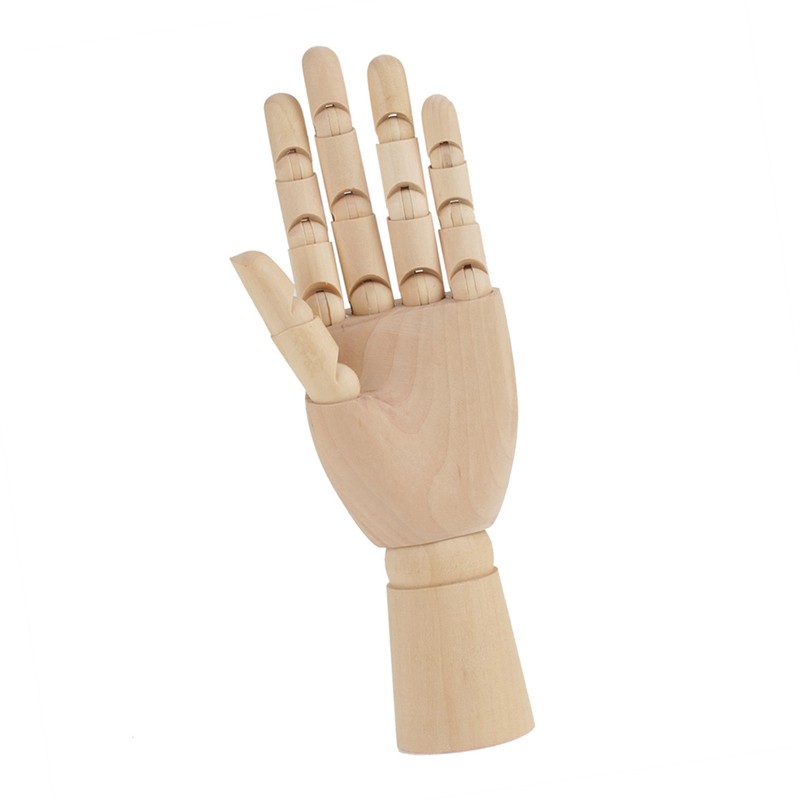 Women Hand Body Artist Model Jointed Articulated Wood Sculpture Mannequin
