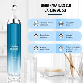 2PCS Caffeine Eye Cream, Crema De CafeíNa Para Ojos, Crema de Ojos Con Cafeína para Antienvejecimiento,ojeras, bolsas, hinchazón, Mejora la piel de los ojos y reafirmante facial