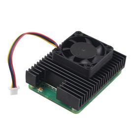 ZDE ZC505 Dedicated Aluminum Heatsink with PWM Cooling Fan Compatible with Raspberry Pi Compute Module 5 CM5 Motherboard with Screws and Thermal Tapes