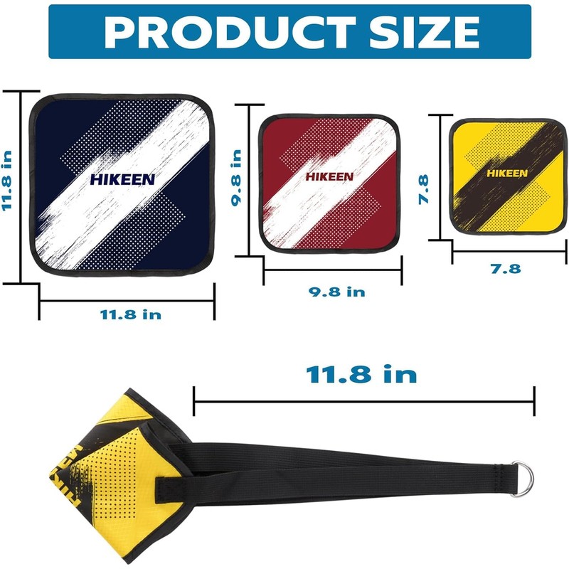 Boosteady Swimming Parachute Resistance Set Training Equipment with 3 Parachute