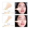 ZOREYA 10pcs Pearl White Portable Professional Makeup Blending Brushes Set