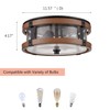DEYNITE Farmhouse Ceiling Light Fixture 2-Light Hallway Ceiling Light in