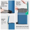 Cesun Small Bathroom Trash Can with Lid Soft Close, Step