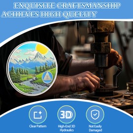 10 Year Sobriety Coin Valley Sunrise One Year Sobriety Chip Serenity Prayer AA Chips and Medallion Sun Chips Recovery Anniversary Token Sobriety Gifts for Men Women Alcoholics Anonymous Gift