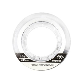 FONGKNOX 100 m 100% Fluorocarbon Fishing Line Premium Quality Leader Line Low Resilience Strong Tension Smooth High Sensitive Anti-Knotting Anti-Curl Freshwater Saltwater Fishing Size 2.5 13.4 lbs/6.1
